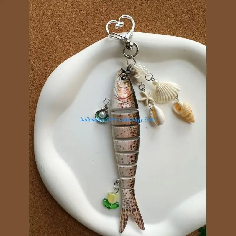 573B Fun Fish Themed Accessory Sturdy Alloy Resin Material Creative Gift For Birthdays Holidays Special Occasions