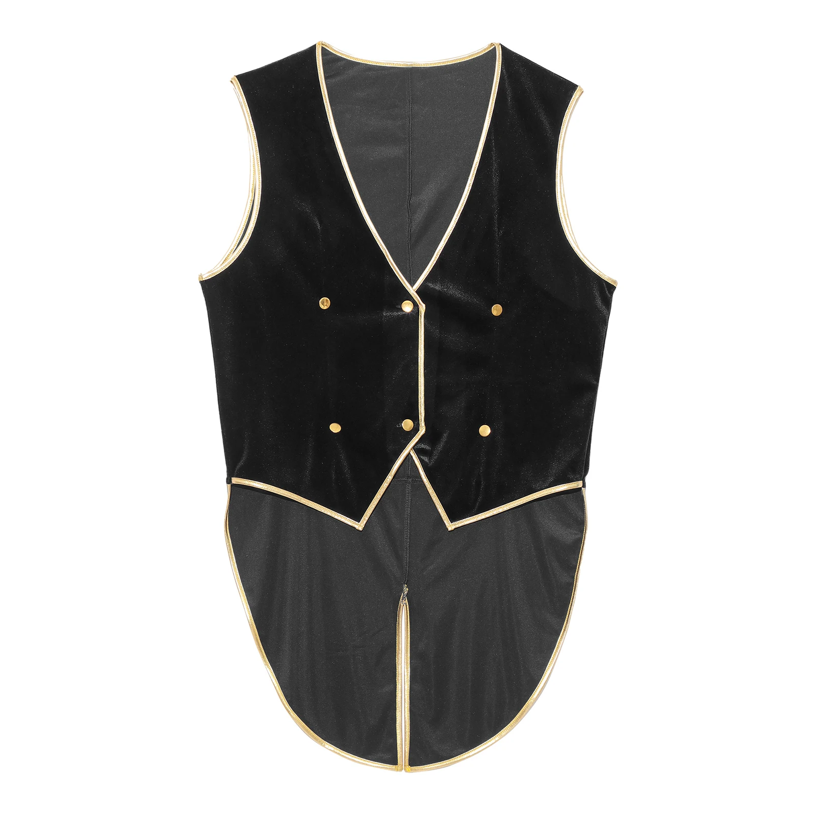 Men Halloween Carnival Medieval Renaissance Vintage Vest Tailcoat Steampunk Victorian Velvet Tuxedo Waistcoat Vampire Costume