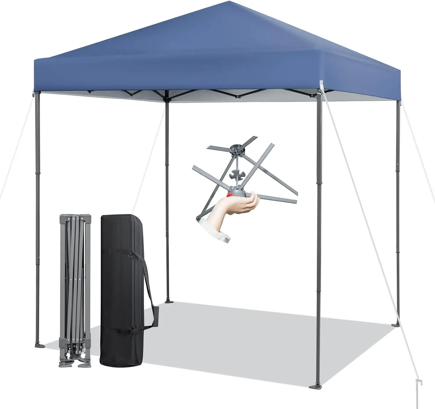 Pop Up Canopy,1 Person Instant Setup Canopy Tent with Center Lock, UPF 50+ Sun Protection,Portable Outdoor Canopy with Carrying