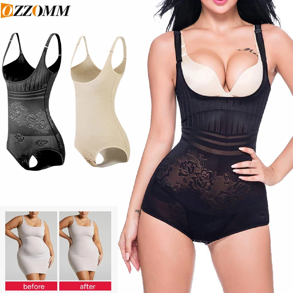 1PCS Lightweight Postpartum Shapewear Jumpsuit, Women Sleeveless Camisole Bodysuit, Tummy Control Butt Lifter Body Shaper