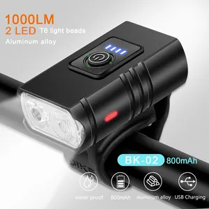 USB Rechargeable Led Bicycle Lights, MTB Lantern, Cycling Lighthouse, Front Lamp, Bike Light, 6 Modes, T6, BK02 10 Main Sales Led Light for Bicycle - №6