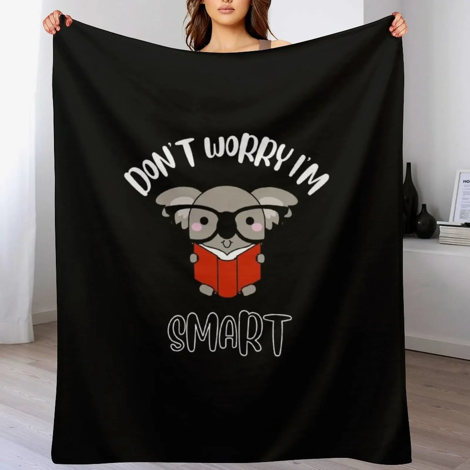 Don't Worry I'm Smart Throw Blanket manga Travel Decorative Beds Blankets