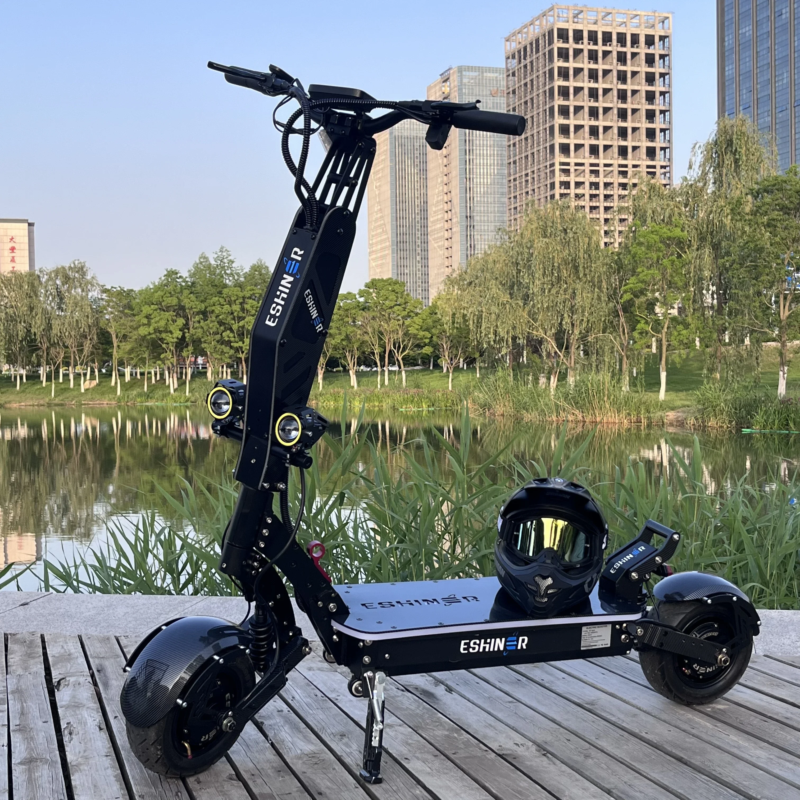 

Powerful Adults Fast Speed E Scooter 11 Inch Off/road Tires Dual Motor Fast Speed 72V 8000w Electric Scooter With LED Lights