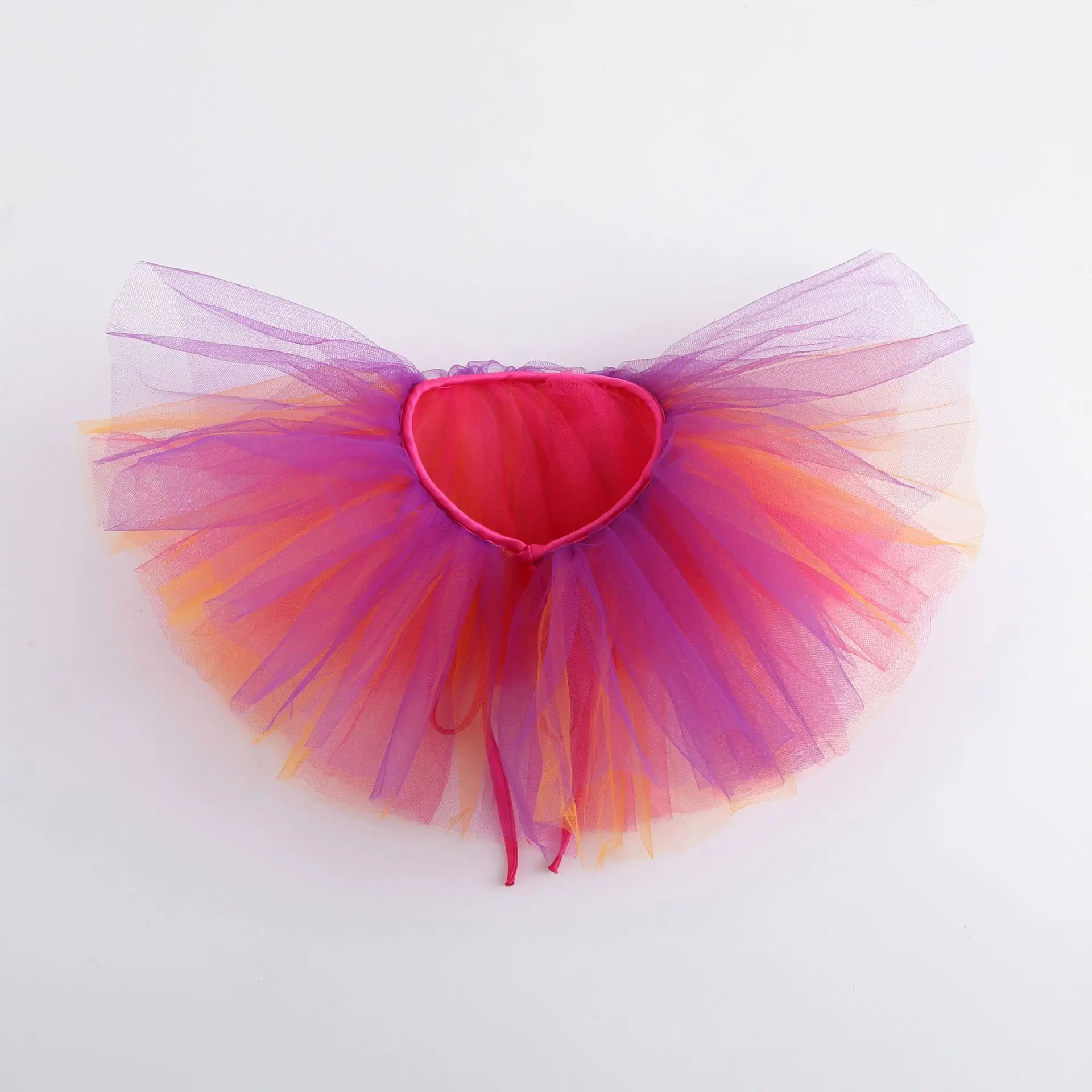 الملونة تول تكدرت طوق كاذبة للنساء ثلاث طبقات طوق وهمية لجميع القديسين زي مهرج الرقبة انفصال طوق شال #6