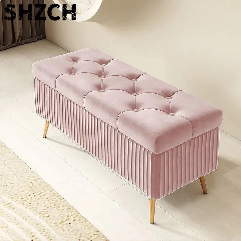 nordic-fabric-ottoman-storage-bench-long-sofa-shoe-changing-stool-entryway-chair