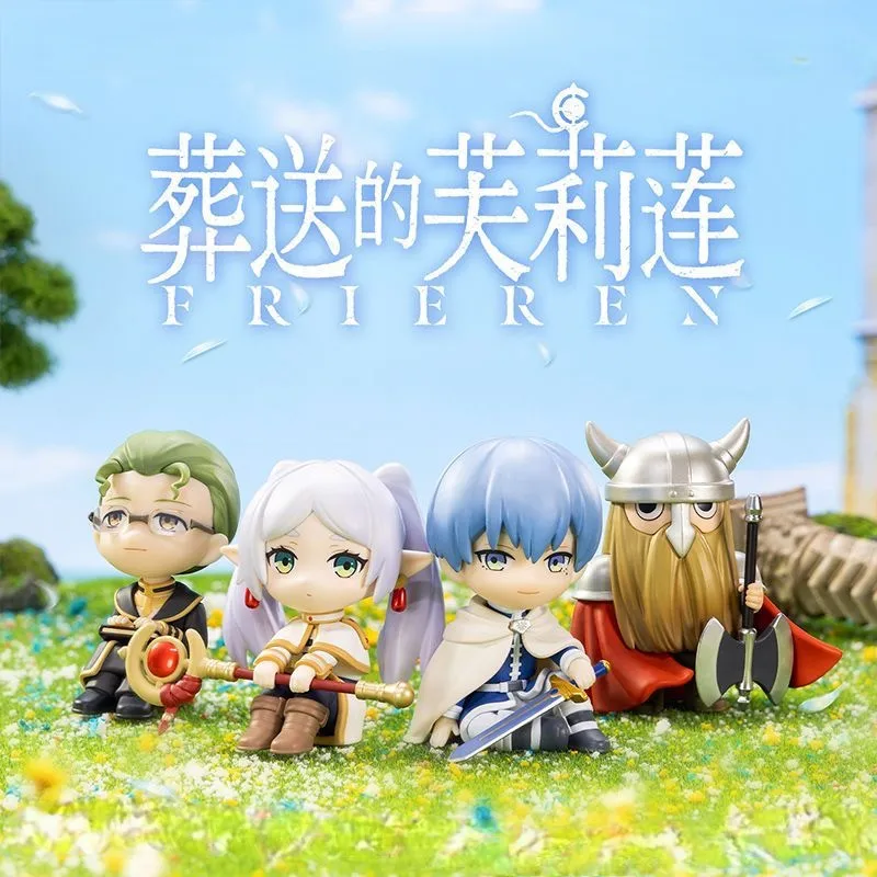 Novo conjunto de 6 figuras de ação de 7 cm da série Frieren: Beyond Journey's End, com a personagem Frieren Himmel, ideal para colecionadores e como presente para meninos.