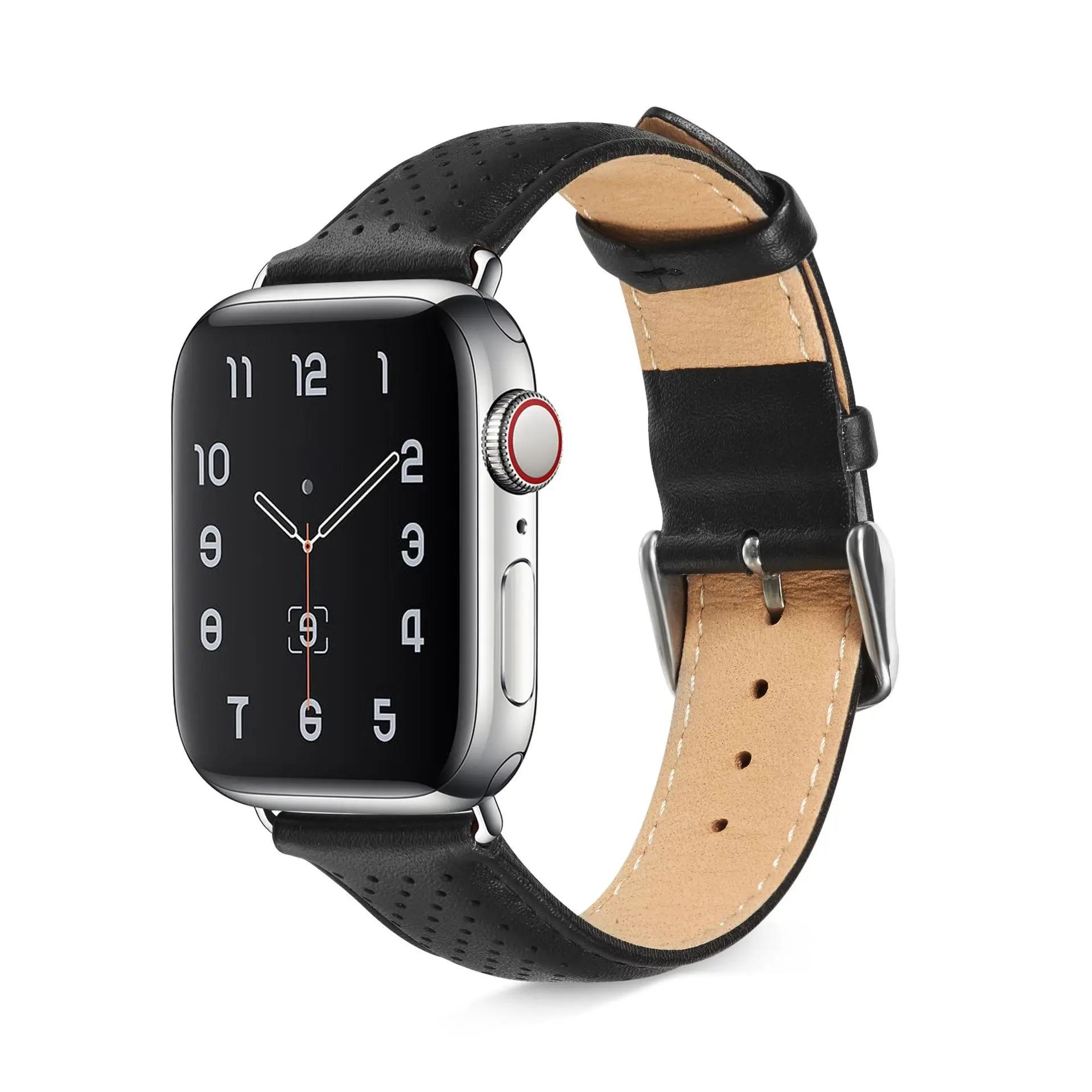 Leather Sport Ventilate Breathe Watch Strap for IWatch Ultra Band 49mm 45mm 44mm 38mm 40mm 41mm 42mm Watchstraps