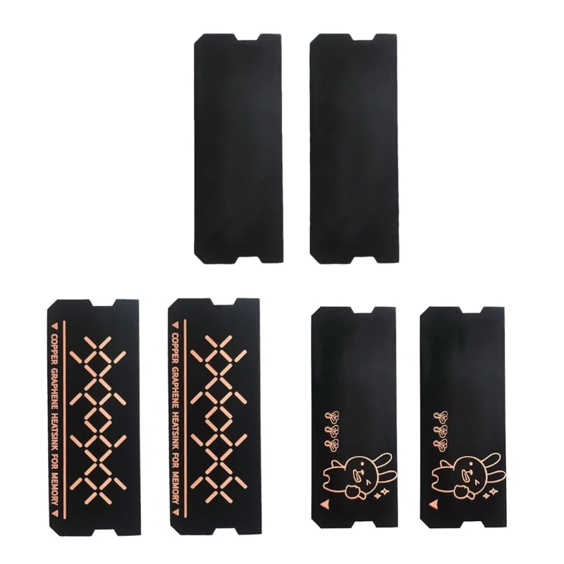 

2Pcs RAM DDR5 DDR4 DDR3 DDR2 Memory Cooling Heatsink Thermal Pad Copper Heat Dissipation Radiators Coolers Computer Dropship