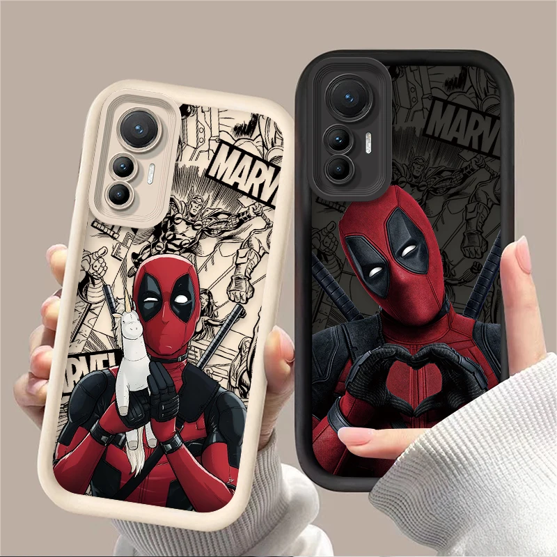 Marvel Deadpool Silicone Phone Case for Xiaomi POCO X6 X5 X4 GT X3 NFC F3 F4 F5 F6 M6 Pro 4G Mi 13T 12T 11T 13 12 11 Lite 5G NE