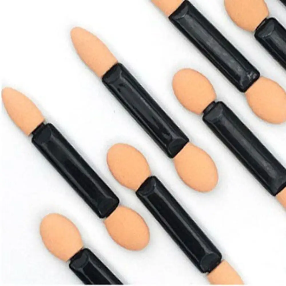 10 pz Doppio/Single Sided Ombretto Stick Pennello Portatile Multicolori Doppia Testa Spugna In Lattice Professionale Sbavature Pennello Per Unghie