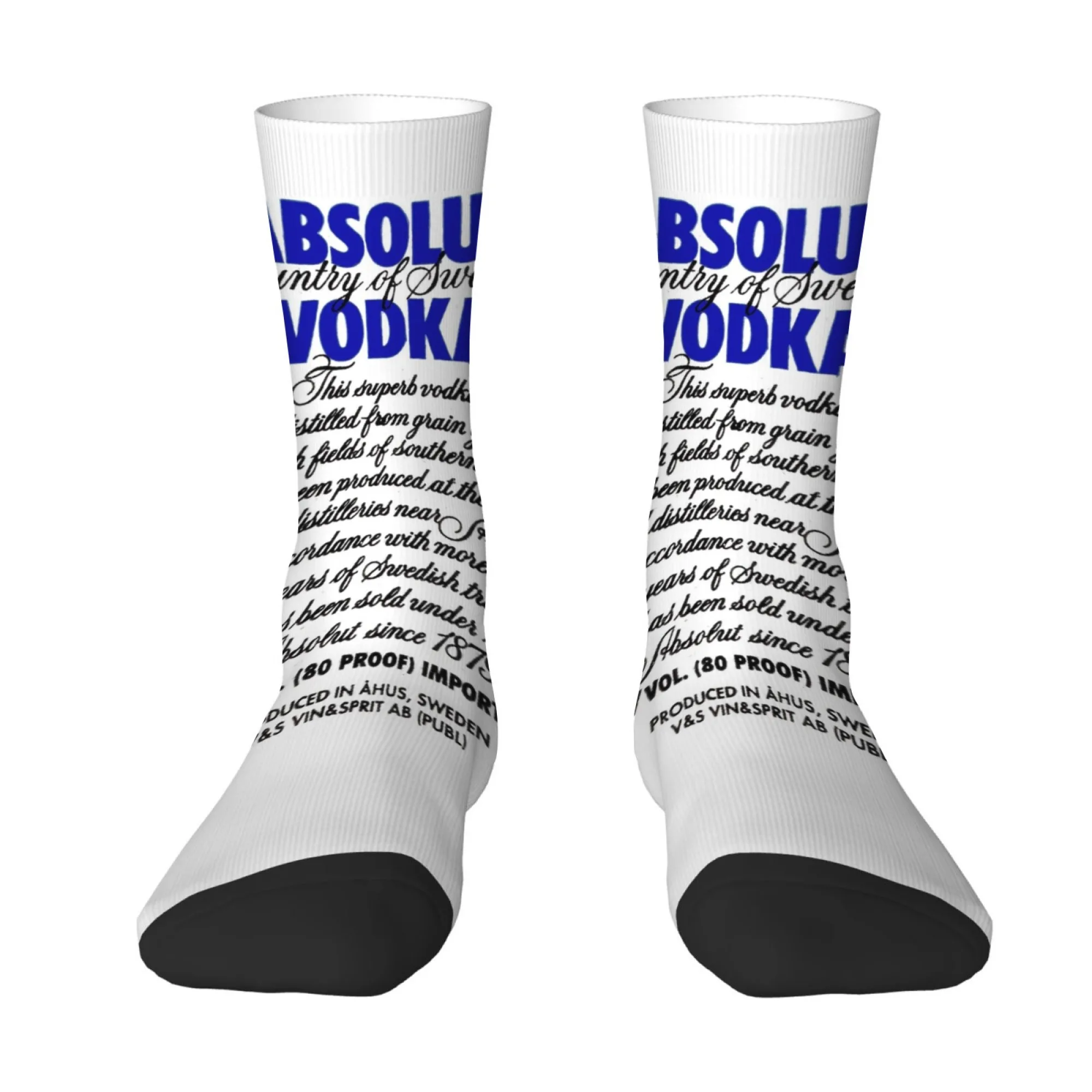 

Wine Culture Themed Printed Men Mid-calf Socks Funny and Novel Fashion Socks for Nighttime Bar Parties Happy Socks Gifts
