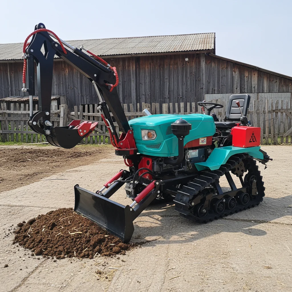 

Customize Durable Crawler Tractor 25HP 35HP 45HP Multipurpose Rubber Track Tractor For Wetland Farming