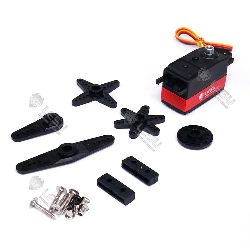 High Torque Steering Lock Difference Servo, Metal Gear Short Shell Short Body Digital 12kg Servo