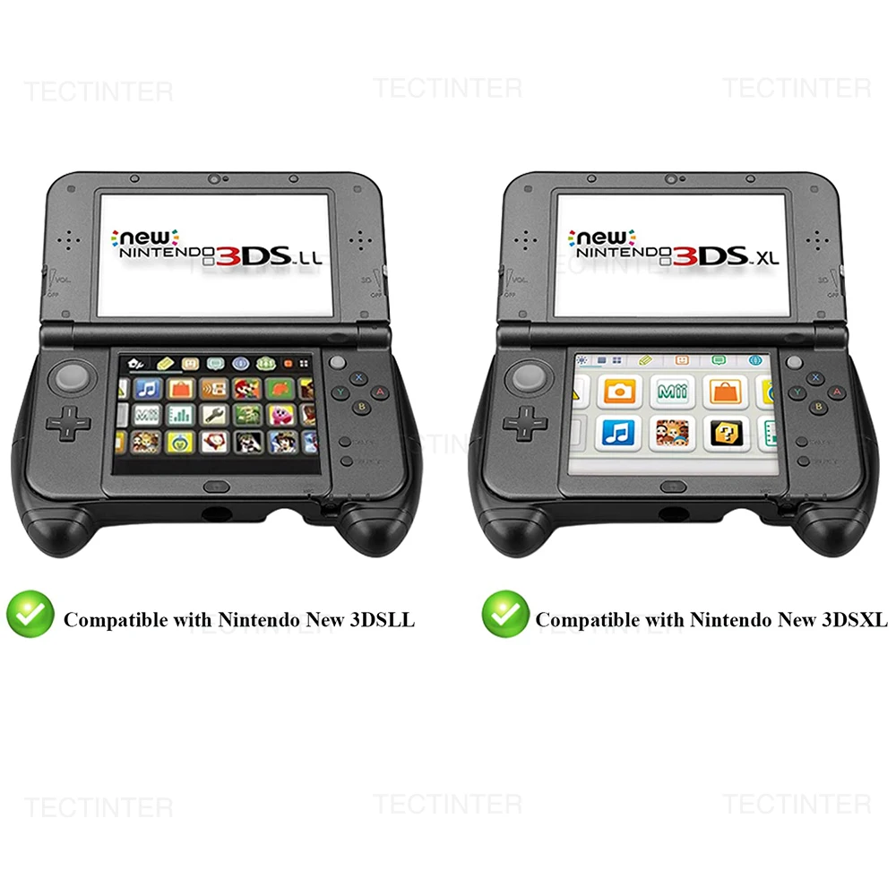 حافظة حامل قبضة اليد الواقية حامل بلاستيكي متوافق مع ألعاب الفيديو Nintendo New 3DS XL LL (الإصدار الجديد)