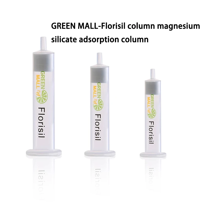 

GREEN MALL Solid Phase Extraction Small Column Florisil Florisil Column Magnesium Silicate Adsorption Column 1 3 6 12mL