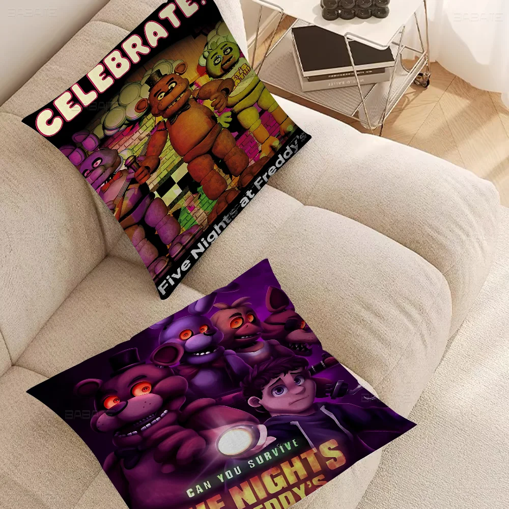 

Fnaf Five-Nightes At Games F-Freddyes Cushion Cover Pillow Cover Decor Pillowcase Printed Cushion Case For Couch