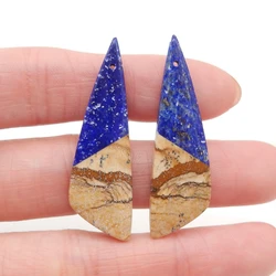 Natural Picture Jasper,Lapis Lazuli Gemstone women Earrings Beads,Semiprecious jewelry earring