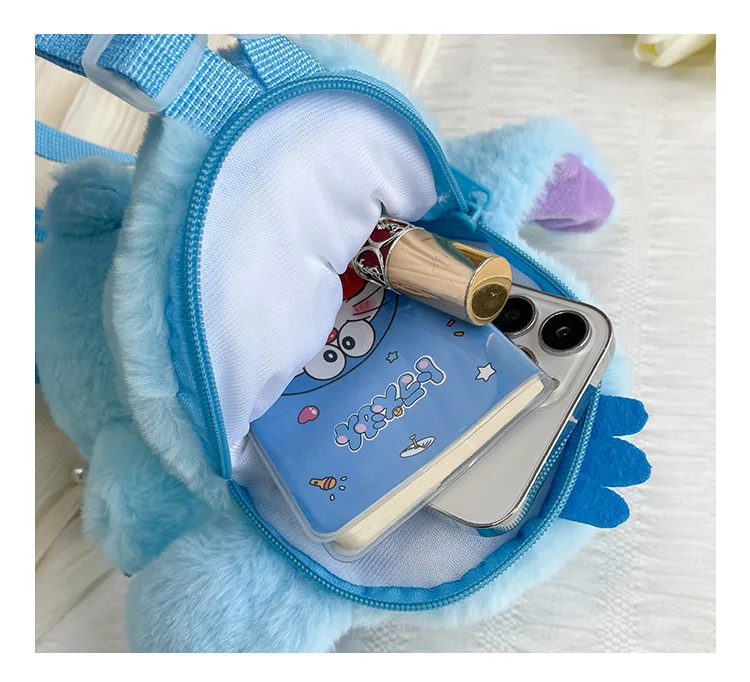 10pcs23cmGenuine Disney Stitch pluszowy plecak śliczne Anime rysunek wypchana lalka Kawaii Stitch zabawki dla dzieci przedszkole tornister