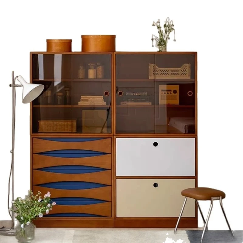 

chest Modular combined cabinet Solid wood medieval storage low cabinet