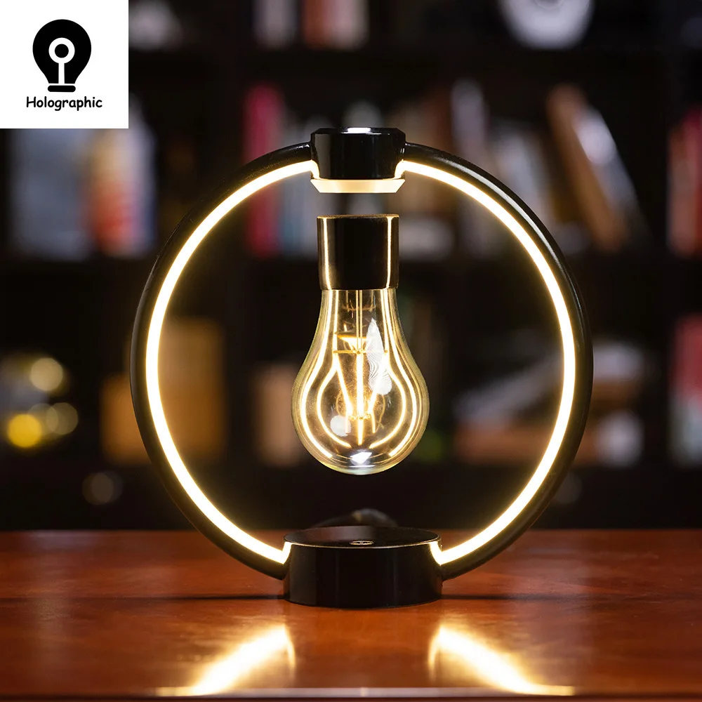 Magnetic Levitating Bulb LED Bulb Creativity Floating Glass Home Office Desk Decoration Birthday Gift Table Novelty Night Light