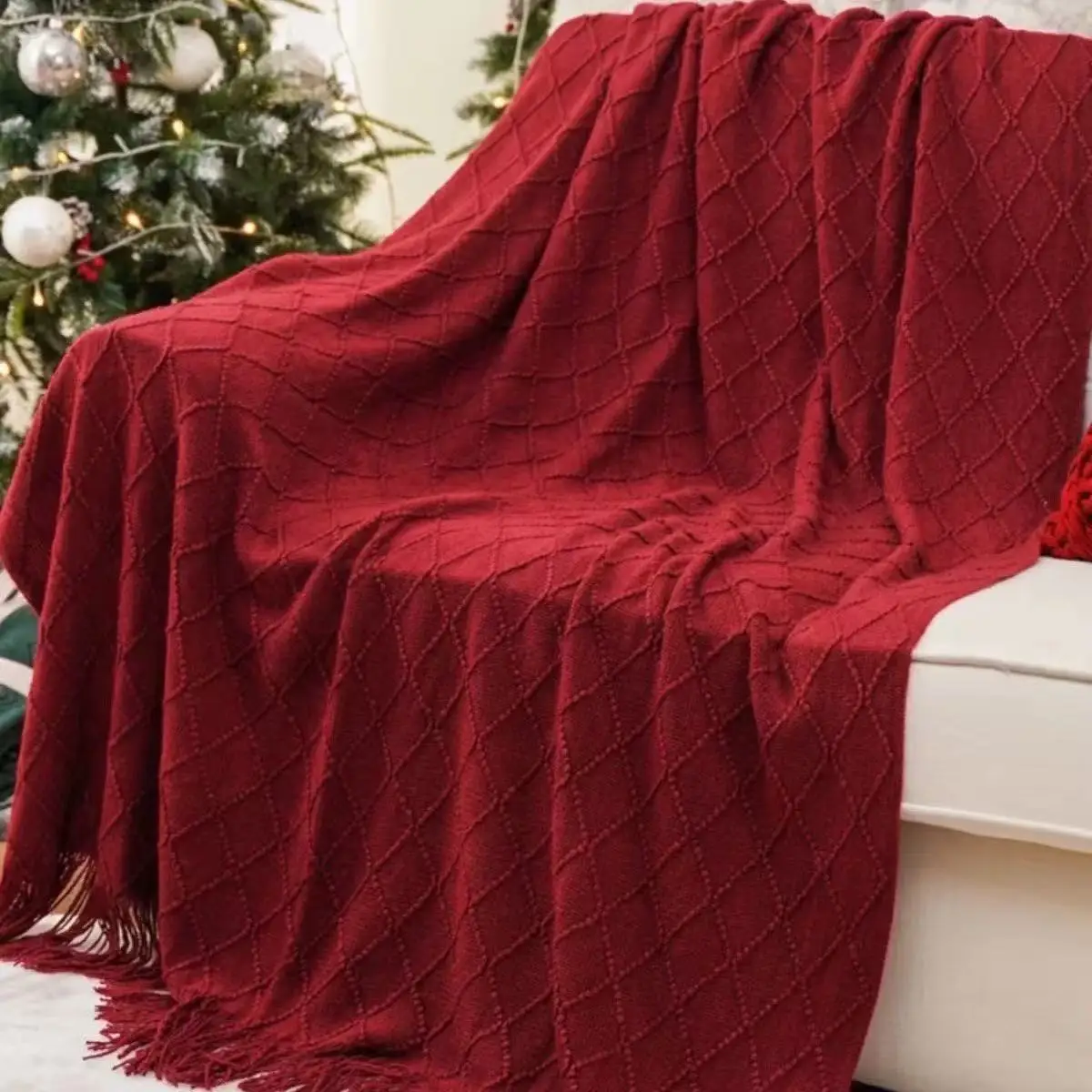 Home Office Homestay Nap Blanket Knitted Blanket Sofa Blanket Skin Friendly Soft Beautiful Durable Protecting Your Sleep
