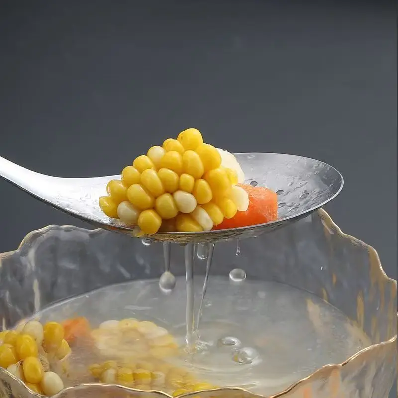 

304Stainless Steel Strainer Spoon Kitchen Colander Spoon Spoon Filter Strainer Food ScoopPerforated Skimmer Colander