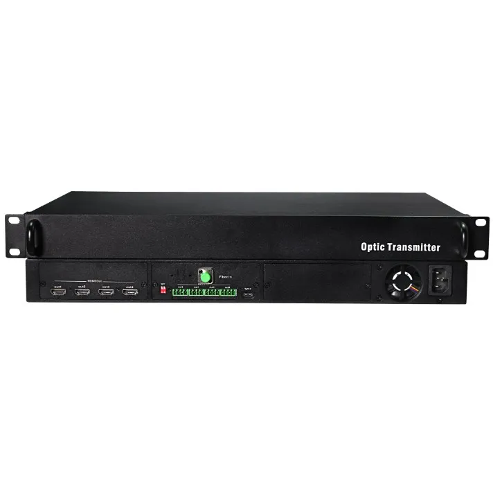 4-Channel 1080P60 High Definition Fiber Optical Transceiver with 10KM Transmission Distance FC Connector-Audio & Video Accessory
