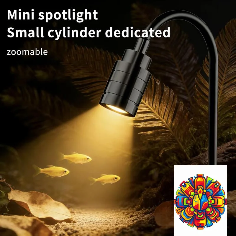 Aquascape LED Spotlight 3W South American Aquarium Fish Tank Lamp for Home Aquarium Decor