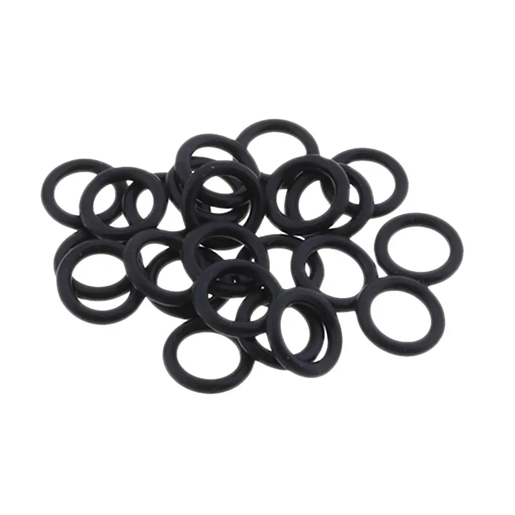 25Pcs Replacement Black Twin Cam Oil Drain Plug O-Ring for