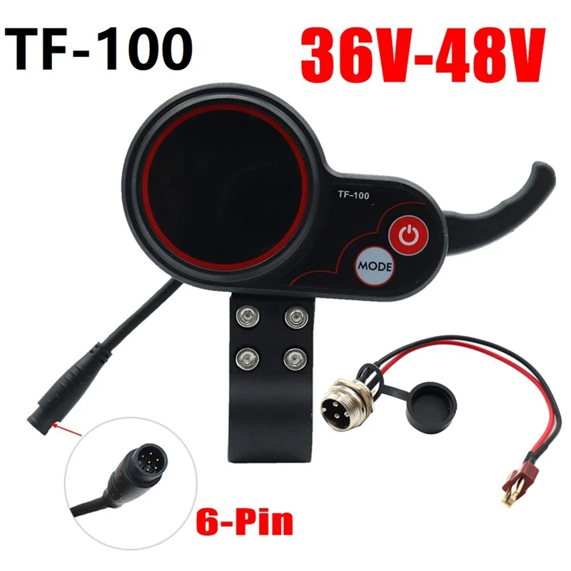 

AU05 -TF-100 Display Dashboard+T-Type Cable Scooter Skateboard Speedometer For Kugoo M4 Electric Scooter Parts