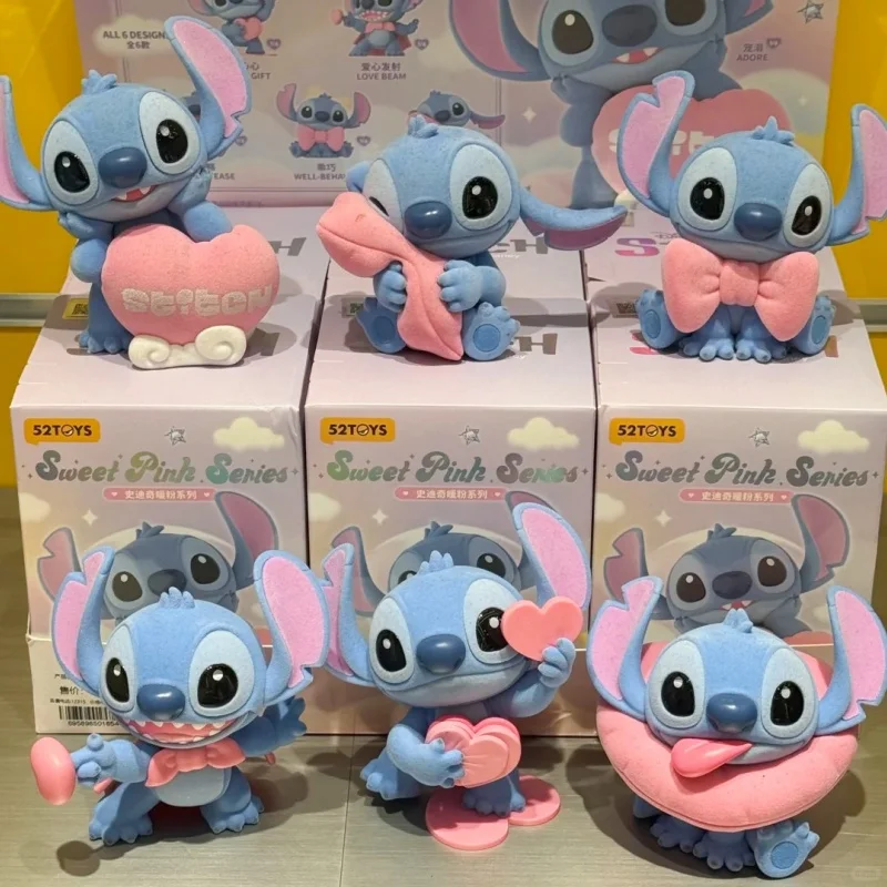 

New Genuine Stitch Sweet Pink Series Blind Box Cute Trendy Toy Doll Desktop Ornaments Festivel Commemorate Gift Toy Mystery Box