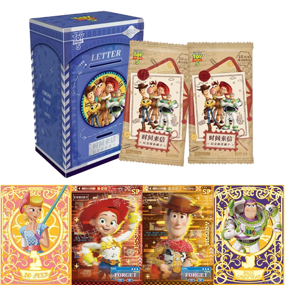 

Genuine Toy Story 5 Time Letter Anime Movie Series Buzz Lightyear Woody Jessie Cute Commemorative Edition Collectible Card