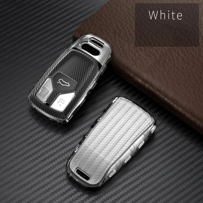 TPU Car Key Fob Case Cover Bag Protector Suitable For Audi Key Fob Cover Case A4 A5 B9 Q5 FY Q7 4M TT S4 5 RS4 RS5