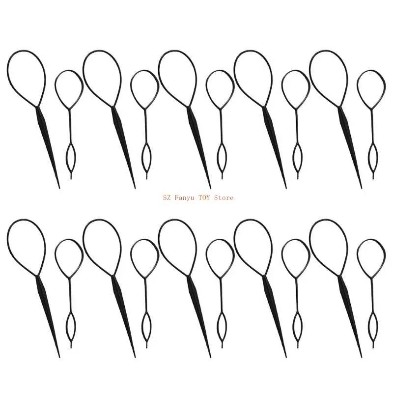 

96GC инструменты для хвоста волос, 10 упак., аксессуары для быстрого плетения волос, инструмент для укладки волос, инструмент