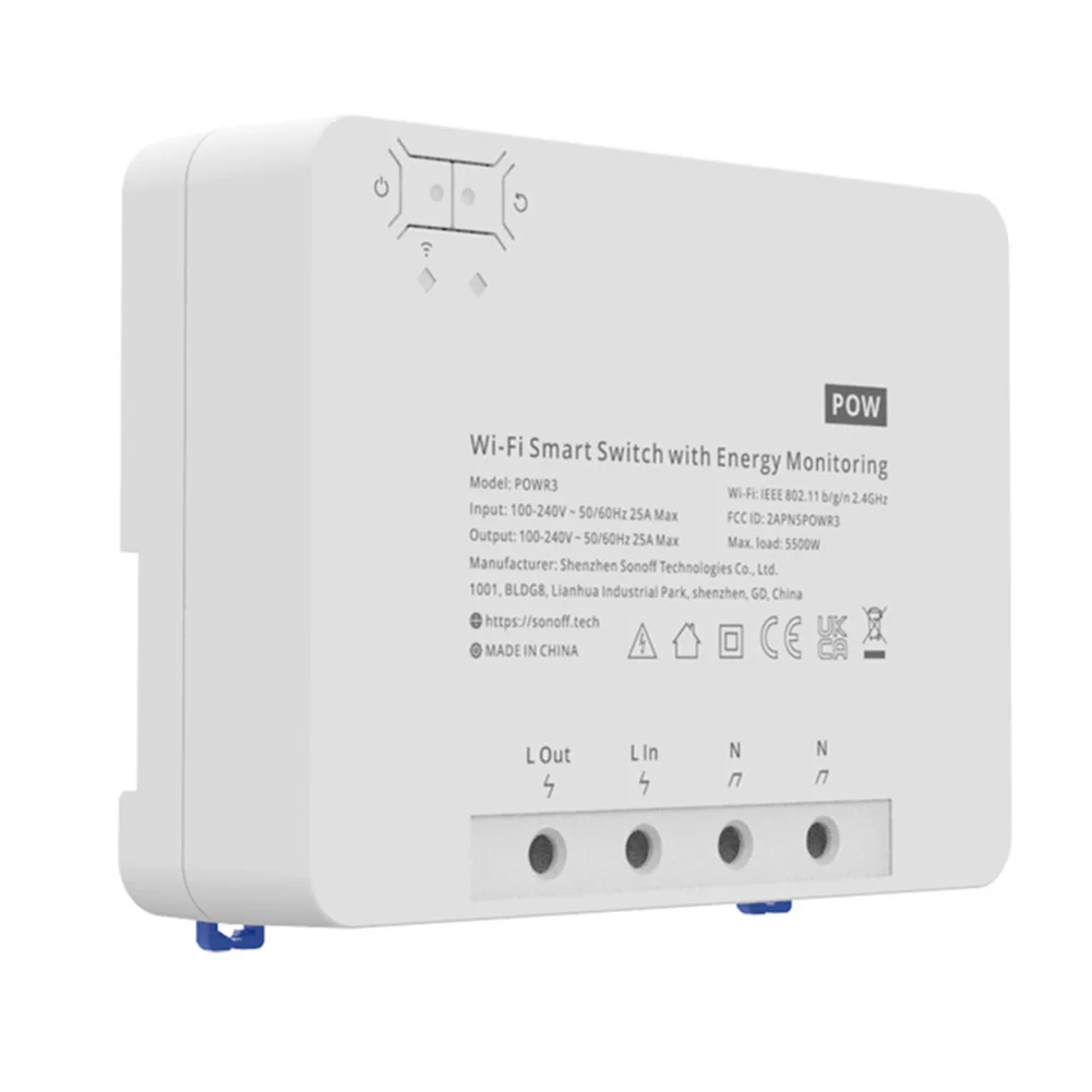 wifi-smart-switch-pow-r3-25a-for-ewelink-and-for-alexa-voice-control-real-time-power-monitoring-162x122x455mm