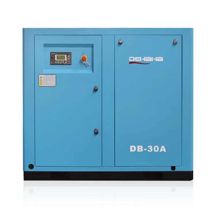 30HP 22kW Latest Technology Belt Direct Drive 7 to 13 Bar Screw Air Compressor