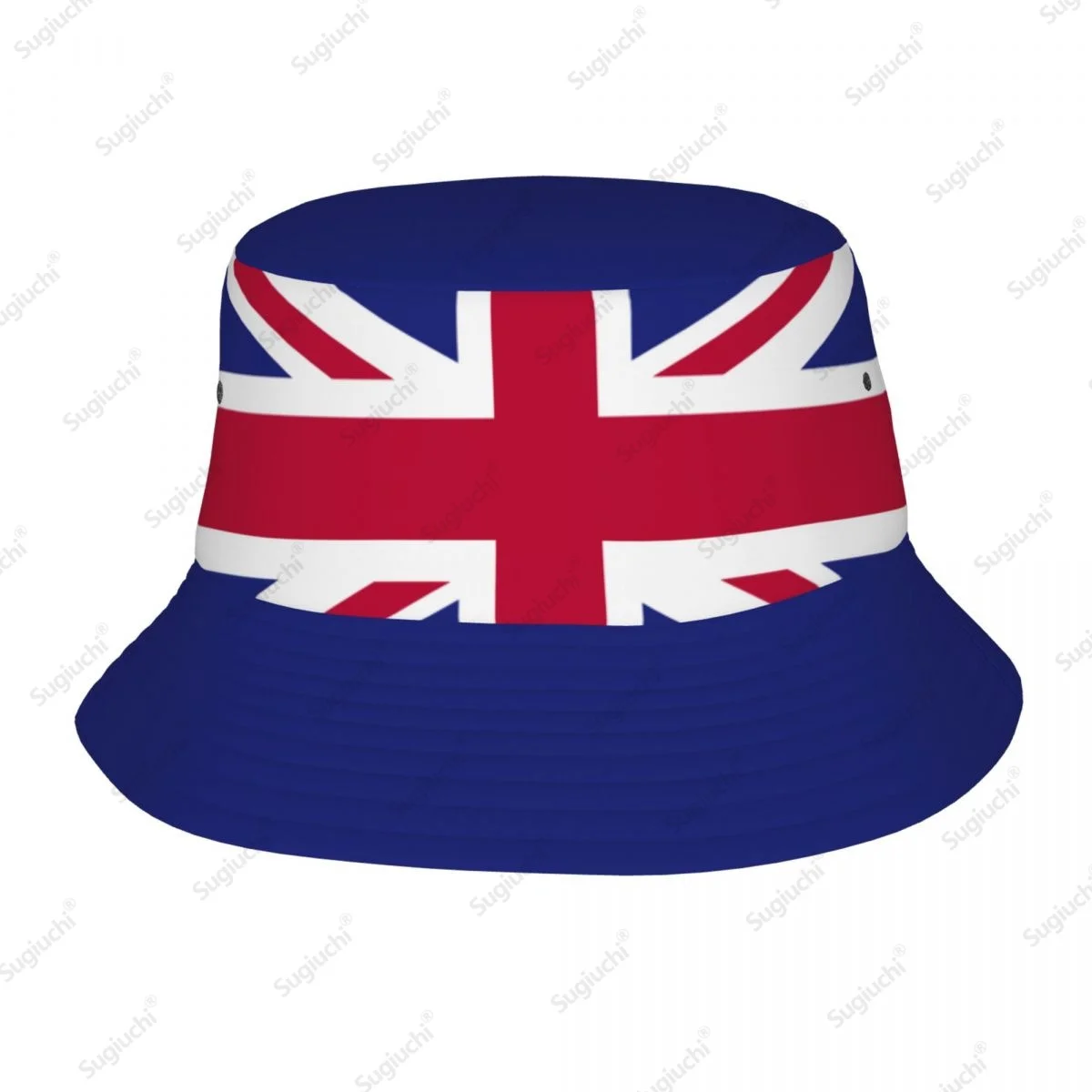 2025 United Kingdom UK 3D Flag Men Women Bucket Hat Outdoor Sun Protection Cap Breathable Mesh For Fisherman Camping Hiking