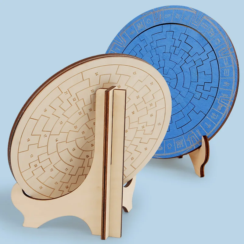 Puzzle porte étoile en bois pour enfants, blocs de combustion du cerveau, jouets éducatifs précoces, décor de bureau à moteur fin, jeux d'apprentissage, cadeaux