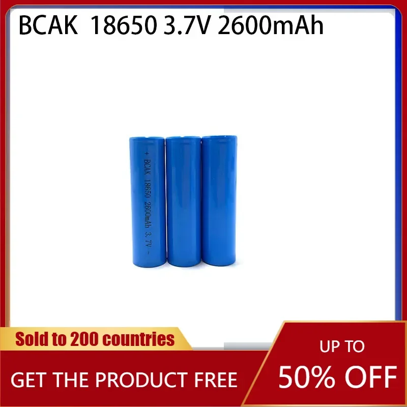 

Hot 1-20PCS 3.7v 2600mAh 18650 Battery Lithium Rechargeable Battery Suitable for Flashlight Battery Pack Diy Power Bank