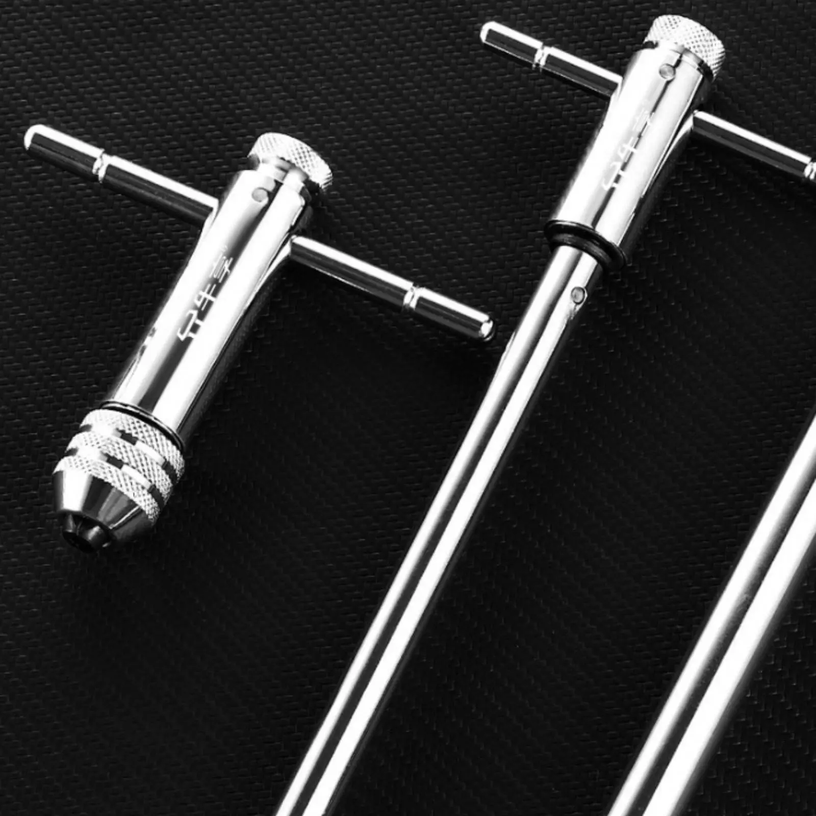 Ratchet Tap Wrench Ratcheting Adjustable Tap Wrench Hand Tool Hardened Steel Reversible for Machinists, Machine Shop, Workshop