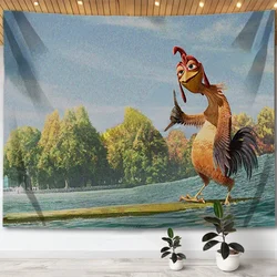 Chicken Joe Tapestry Wall Hanging Funny Surf's Up Meme Tapestrys College Dorm Flag Party Backdrops Decor Tapestries Sofa Blanket