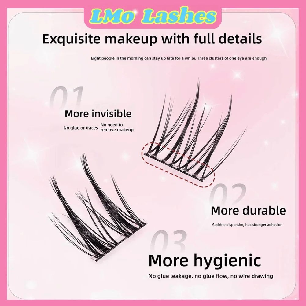 ขนตาปลอมแบบติดเอง ไม่ต้องใช้กาว ขนาดใหญ่ ใช้ซ้ำได้ สำหรับแต่งหน้า ขนตา 3 มิติ แบบนุ่มเหมือนขนมิงค์