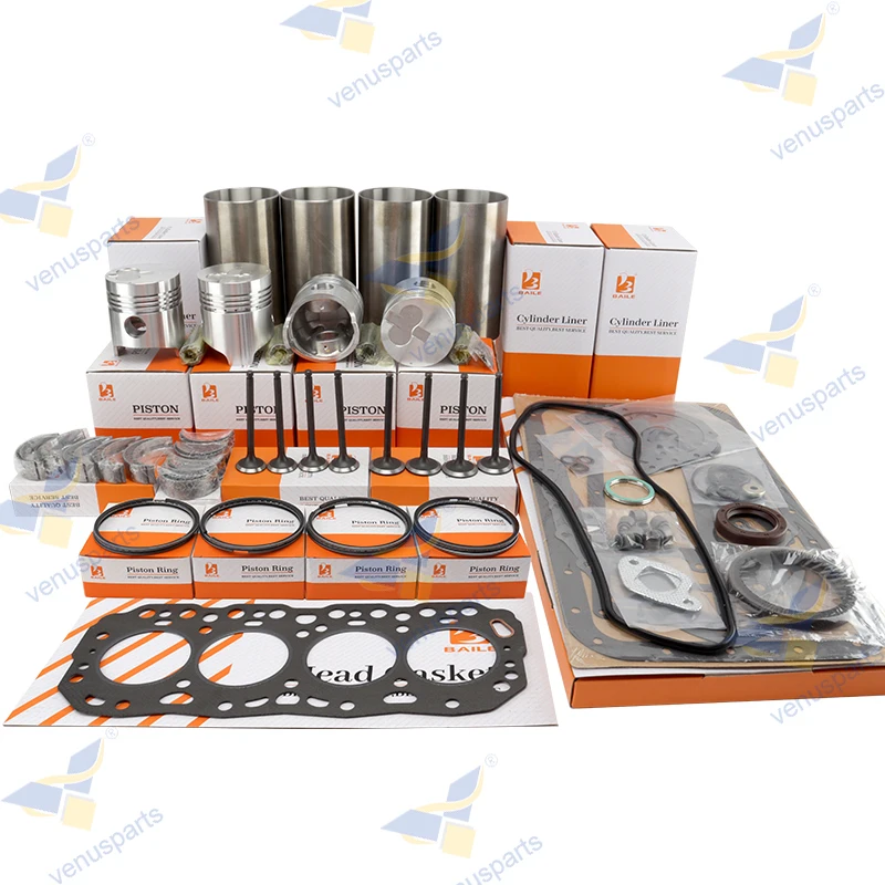 

For Toyota Engine Rebuild 2J 4-Ring TypePiston Piston Ring Cylinder Liner Full Gasket Set Overhaul Rebuild Kit