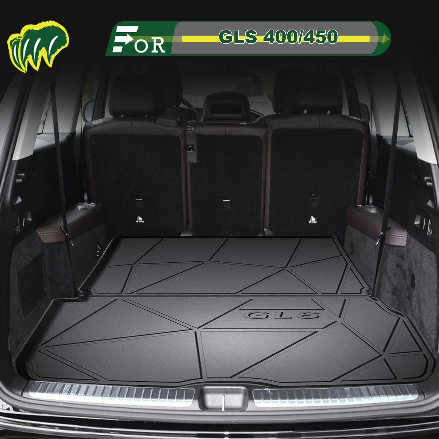 

Для BENZ GLS 400/450 2013-2025 TPE индивидуальный коврик для багажника автомобиля всесезонный коврик для багажника 3D-образный коврик для багажника Защитный коврик для заднего багажника