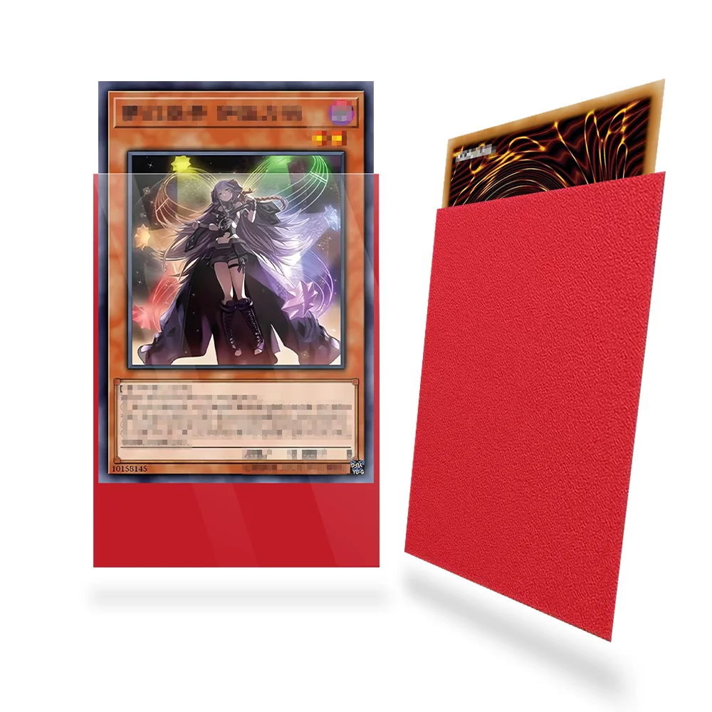 100 Stück 62x89mm Mattierte Weiche Kartenhüllen Top Loader Weiche TCG-Schutzhüllen für YGO Japanische Sammelkarten – Detail 5