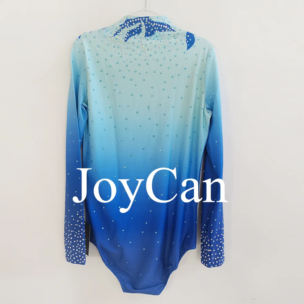 JoyCan Figure skating Costumes Boys Men Blue Spandex Dance Wear for Competitiion BD8067