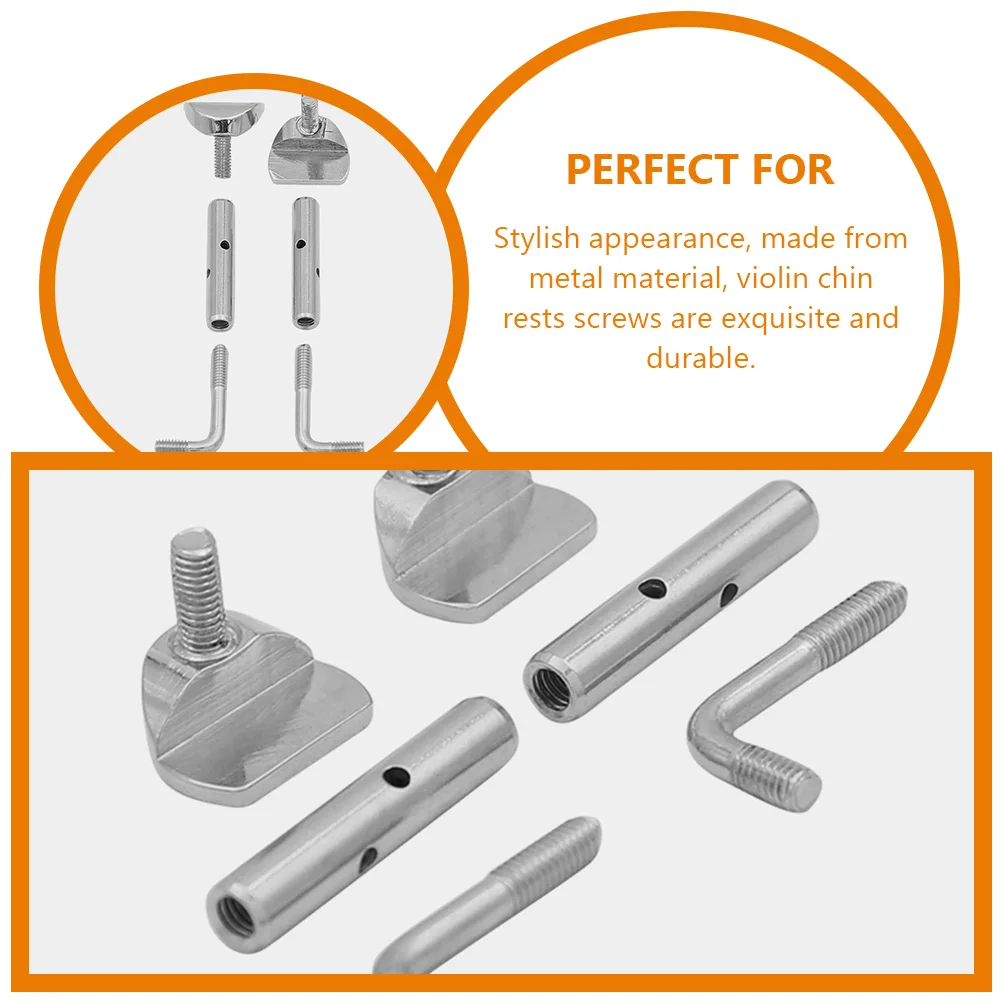 

Violin Chin Rest Screws Thumb Replacement Parts Chinrest Accessories Rests for Violins