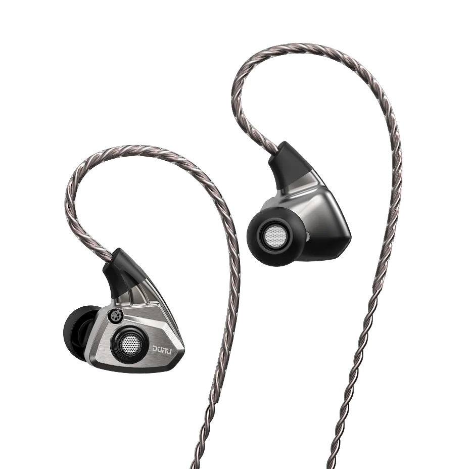 DUNU Titan S IEMs In-Ear Monitors Earphone 11mm Dynamic Driver Wired Headphones with Silver-plated Copper Cable 2Pin 0.78mm