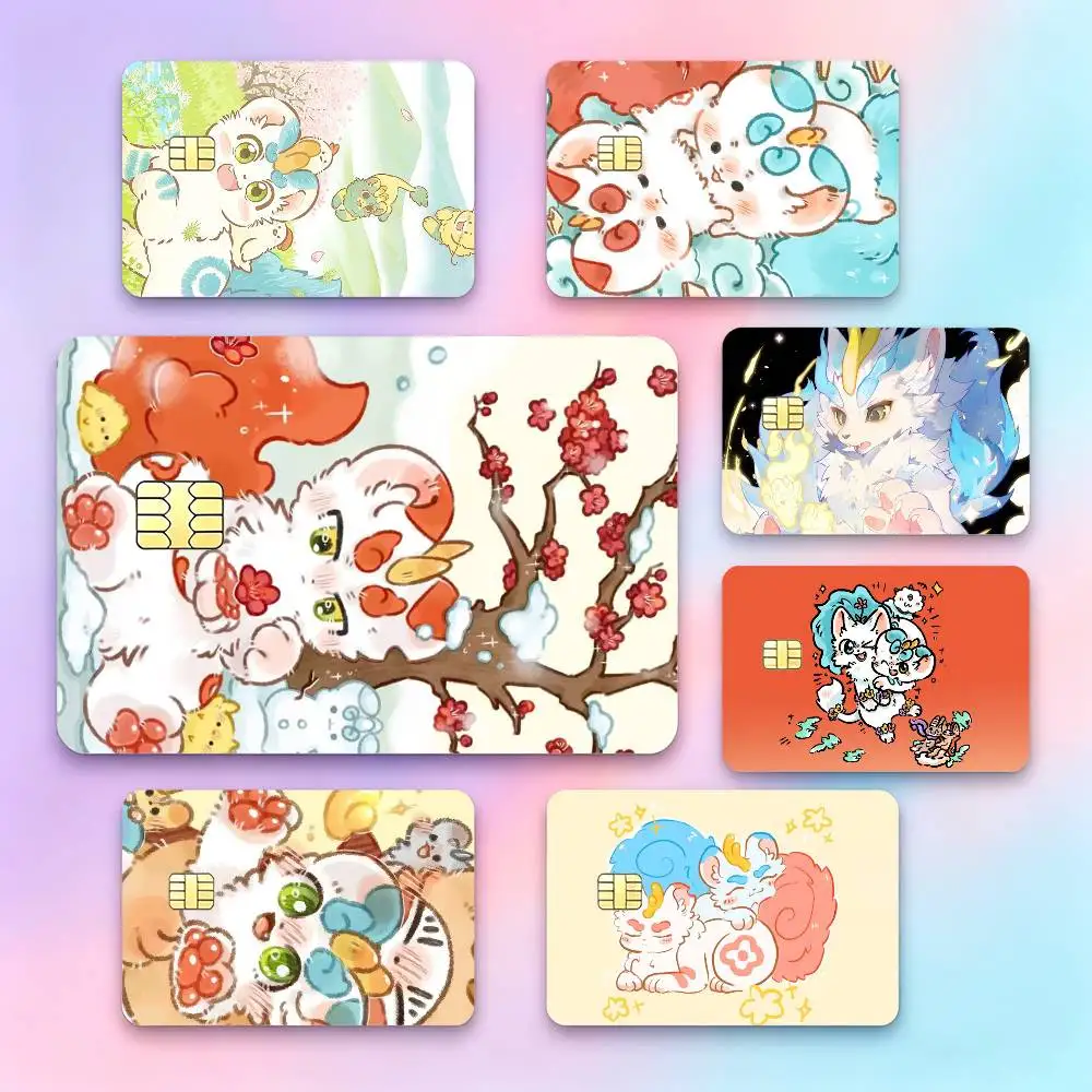 Autocollants HD pour cartes de crédit Cute Furry F-Fabulous Beasts, autocollants pour cartes de jeu, autocollants imperméables à petite puce, cadeau
