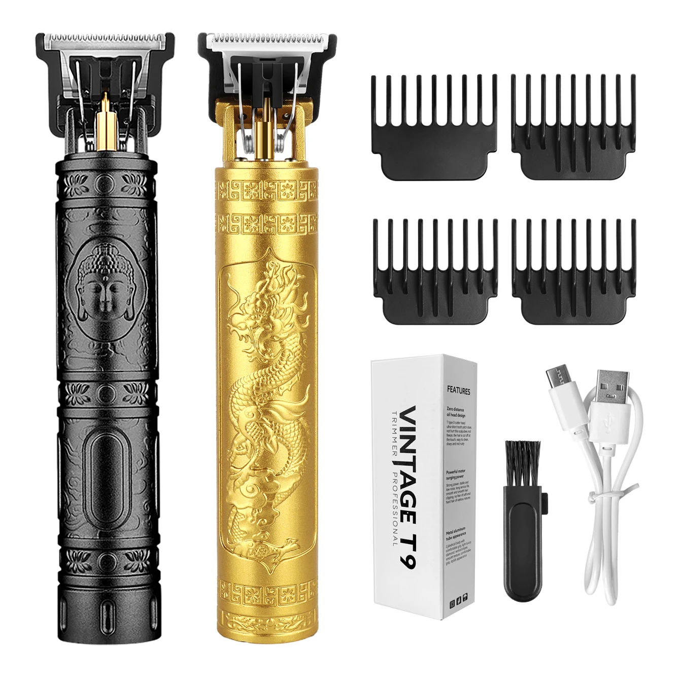 

KIKIDO Original Design Professional Haircut Machine Metal Hair Clipper Trimmer Vintage Beard Trimmer Waterproof Shaving Machine